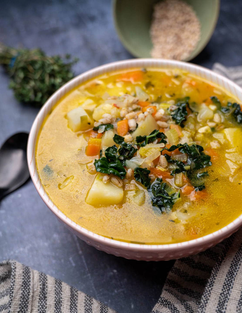 Barley & Root Chakra Vegetable Stew